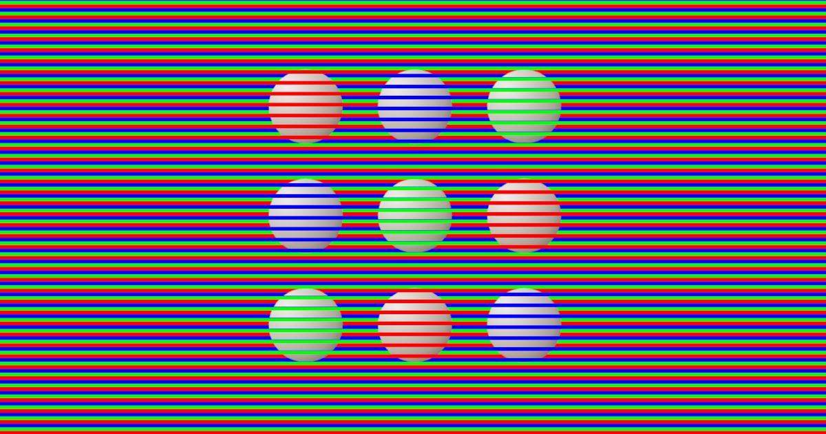 Color Spheres Illusion - CSS Optical Illusion